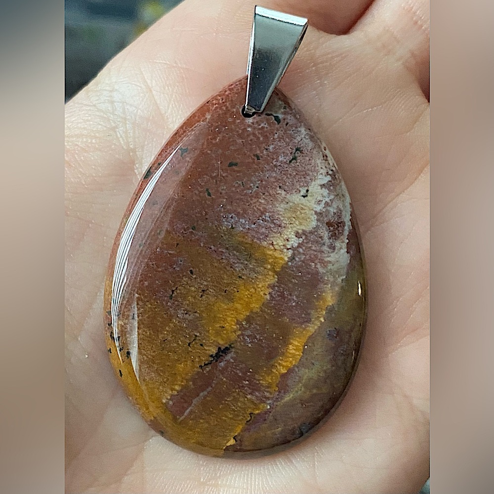Mookaite Stone Pendant Necklace